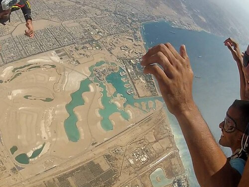 צניחה חופשית באילת