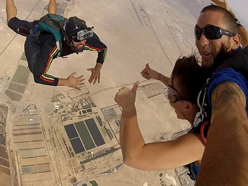 צניחה חופשית באילת