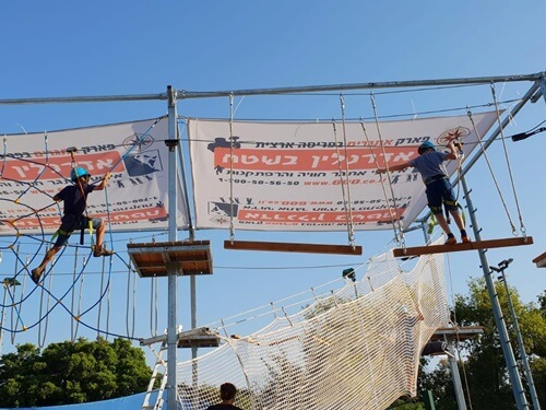 אדרנלין בשטח פארק אתגרים