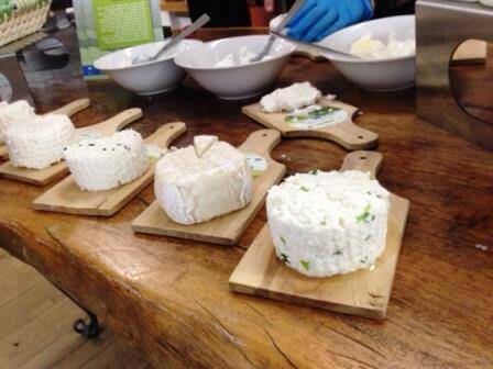 מגוון גבינות לארוחת בוקר