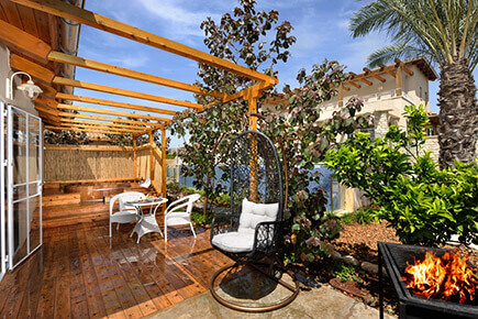 פרטיות בצימרים מבודדים במתחם האחוזה