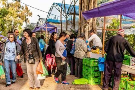 שוק ירקות ללא פערי תיווך (צילום אהד ערד)